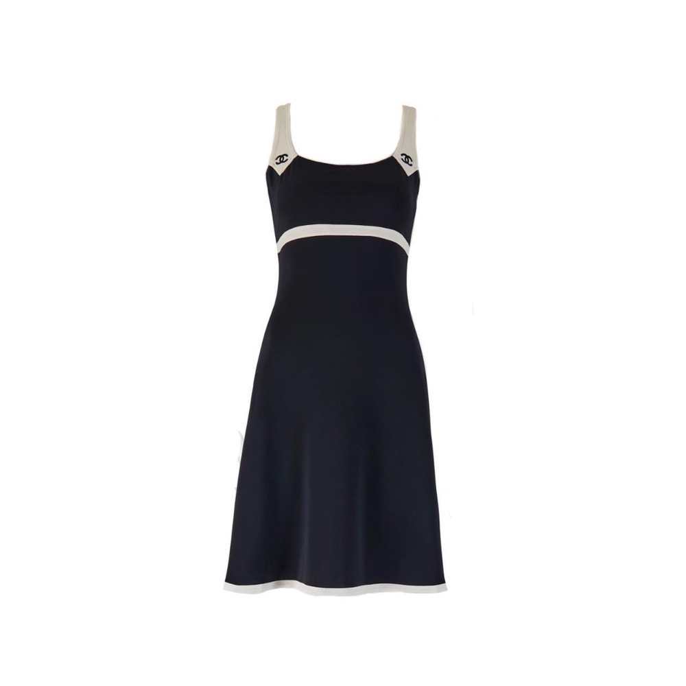 CHANEL 1996 “CC” Cruise Black Dress